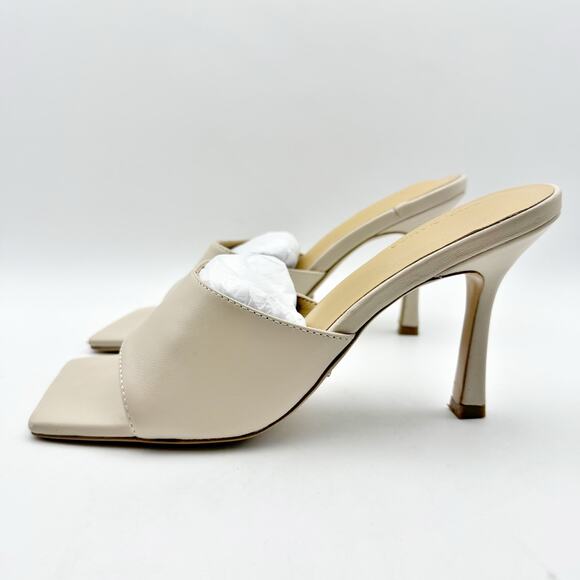 Tony Bianco Womens LexHeeled Sandals US 6.5 Vanilla Nude Leather GUC - Picture 8 of 14